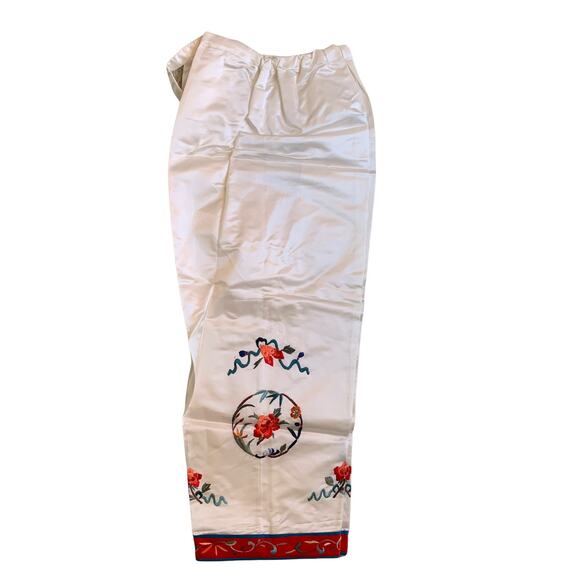 Vintage Satin Authentic Original Oriental Child’s 2 Piece Outfit Embroidered - Picture 2 of 12